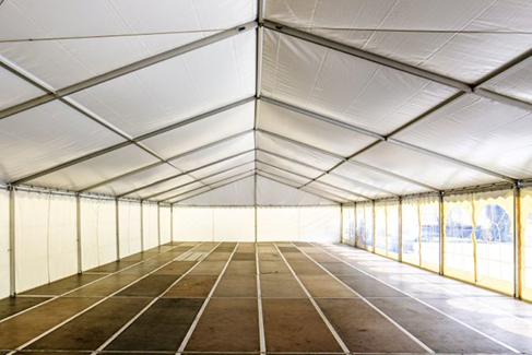 a long hallway with white walls