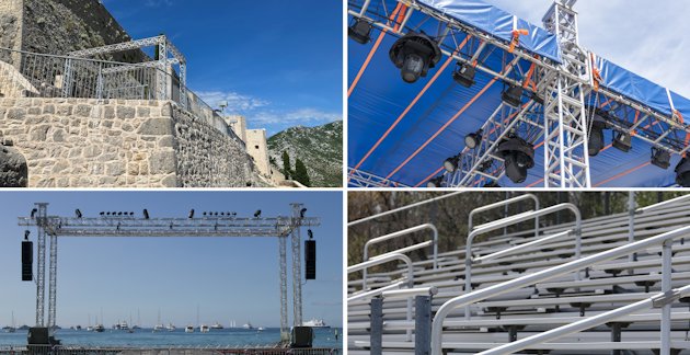 Aluminium extrusions for stages, shows, events, sports, LED lighting Aluminium extrusions for stages, shows, events, sports, LED lighting