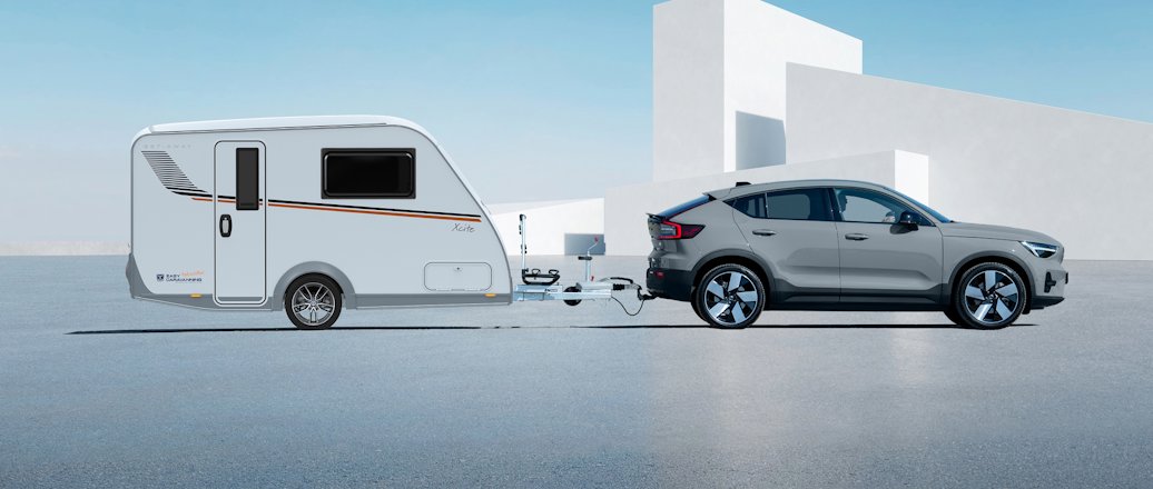 a car and a caravan a car and a caravan