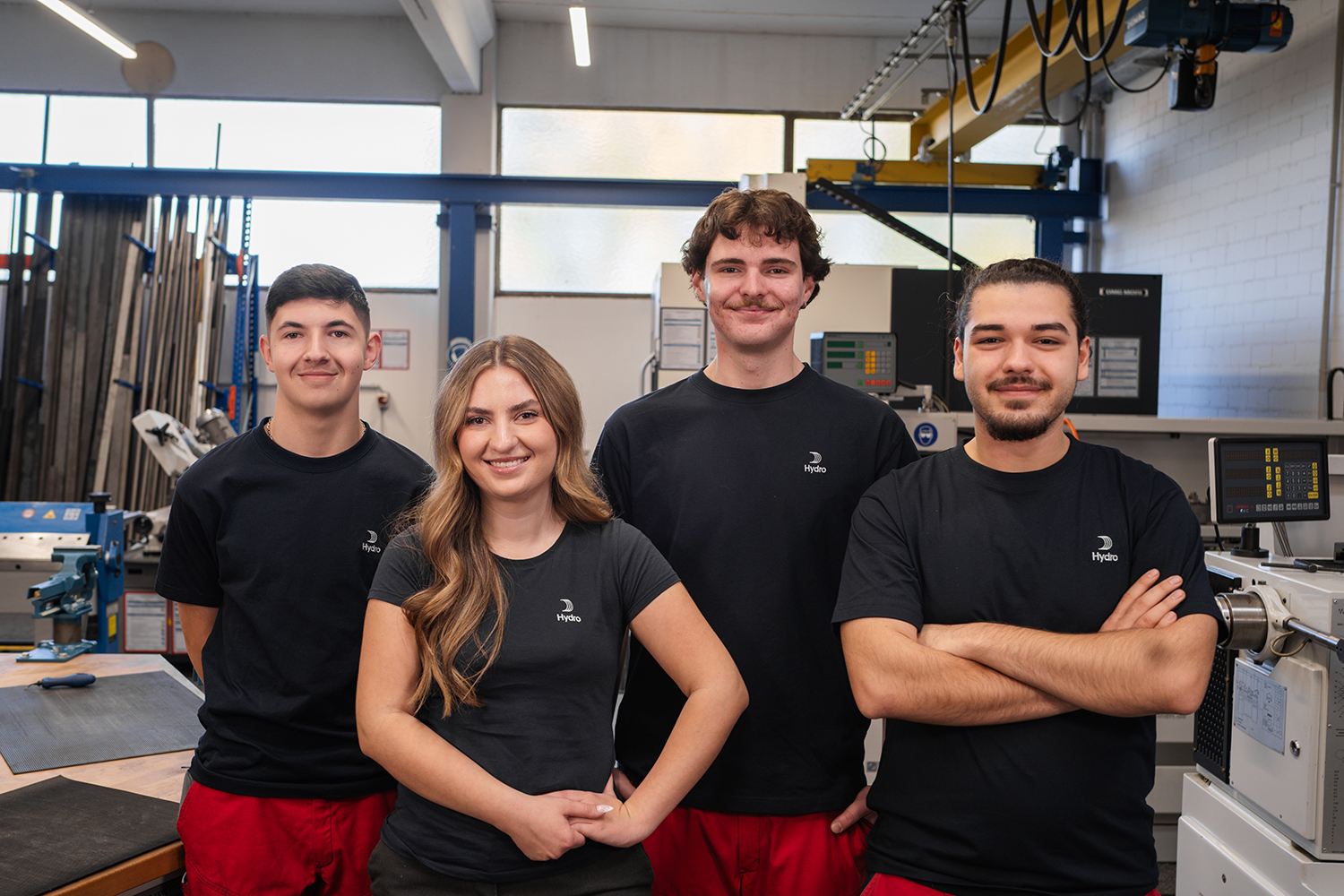 a group of people posing for a photo