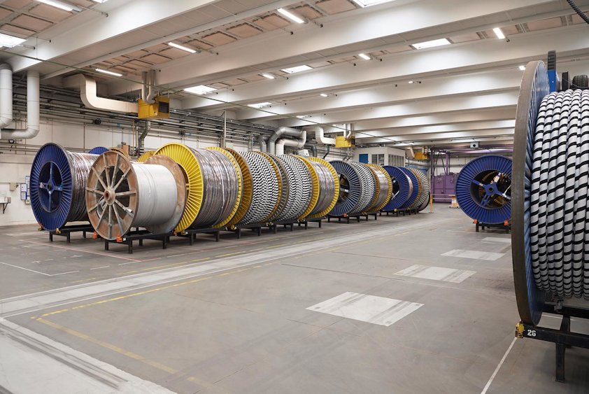 NKT's production site for 1 kV and medium voltage cables in Asnaes, Denmark.