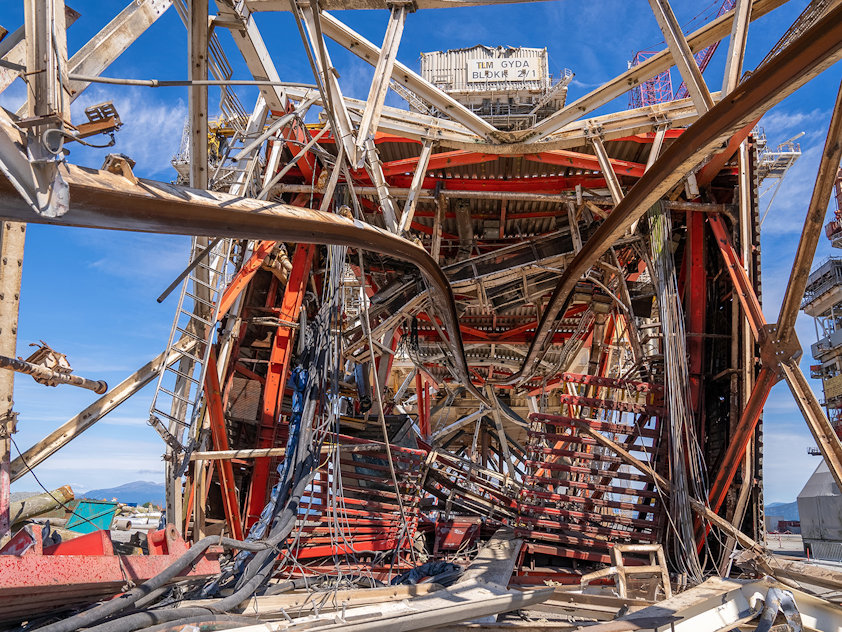 The Gyda oil platform that was decomissioned