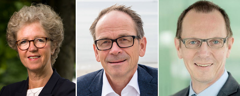 Hydro-konsernsjef Hilde Merete Aasheim, Lars Petter Maltby i Battery Norway og Elkems konsernsjef Michael Koenig. Hydro-konsernsjef Hilde Merete Aasheim, Lars Petter Maltby i Battery Norway og Elkems konsernsjef Michael Koenig.