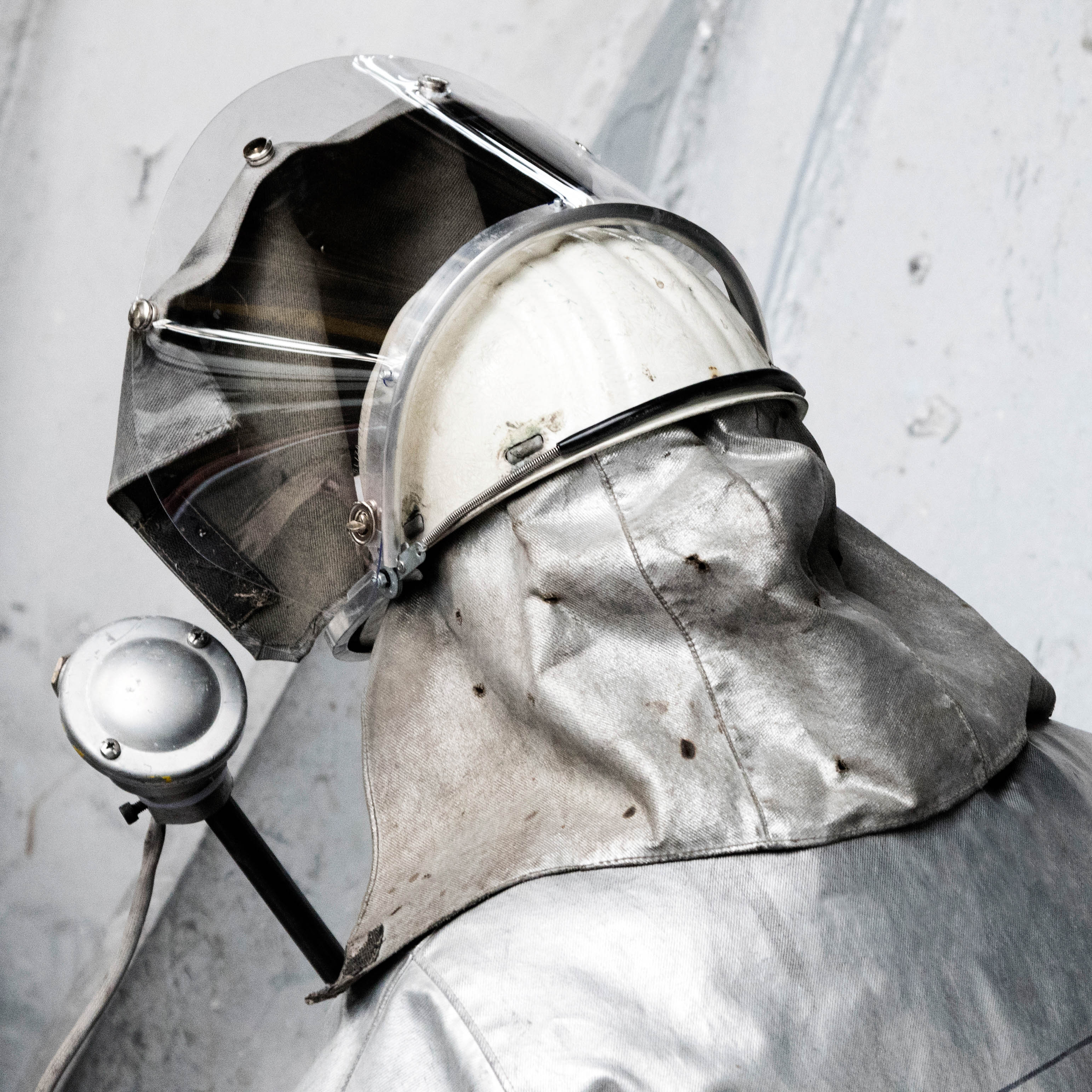 a person wearing a mask