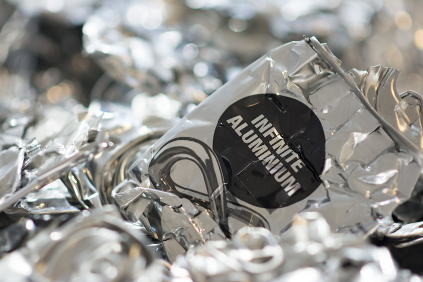 Aluminium is infinitely recyclable