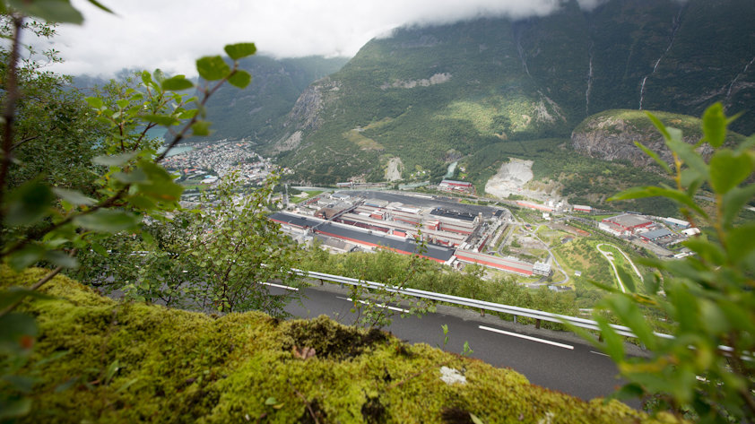 The Årdal plant in western Norway